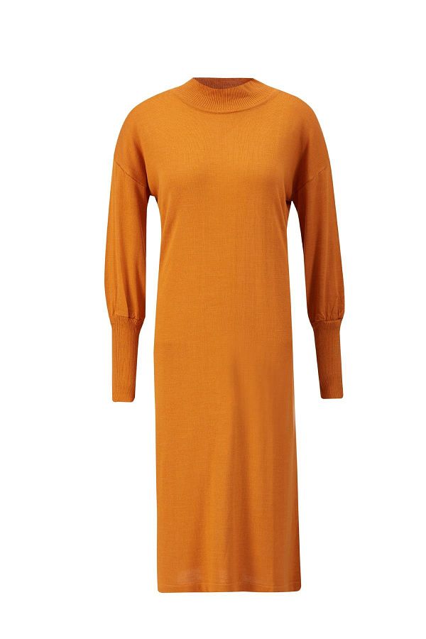Armine-23Kd4249 Model Burnt Orange Tunic Dress 1
