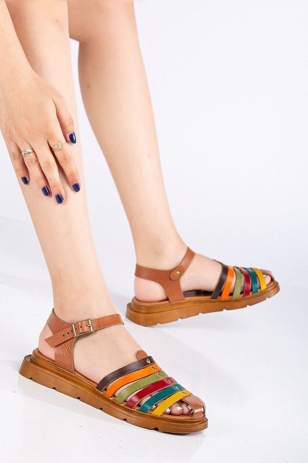 MaskButik-Holly Genuine Leather Sandals - Variable 1