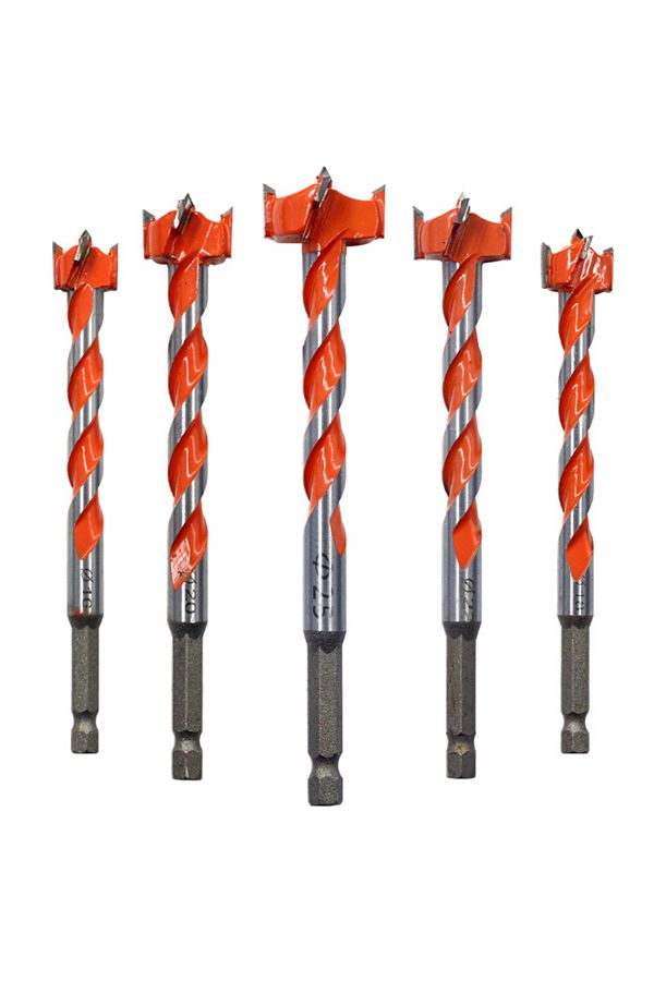 Choice-25mm 130mm 1pc Extended Woodworking Hole Opener Alloy Thread Drill Bit With Hexagonal Handle Door Lo 1
