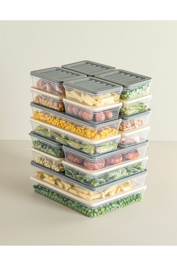 Palica-Set of 18 Storage Containers Compatible with Microwave and Deep Freezer 1