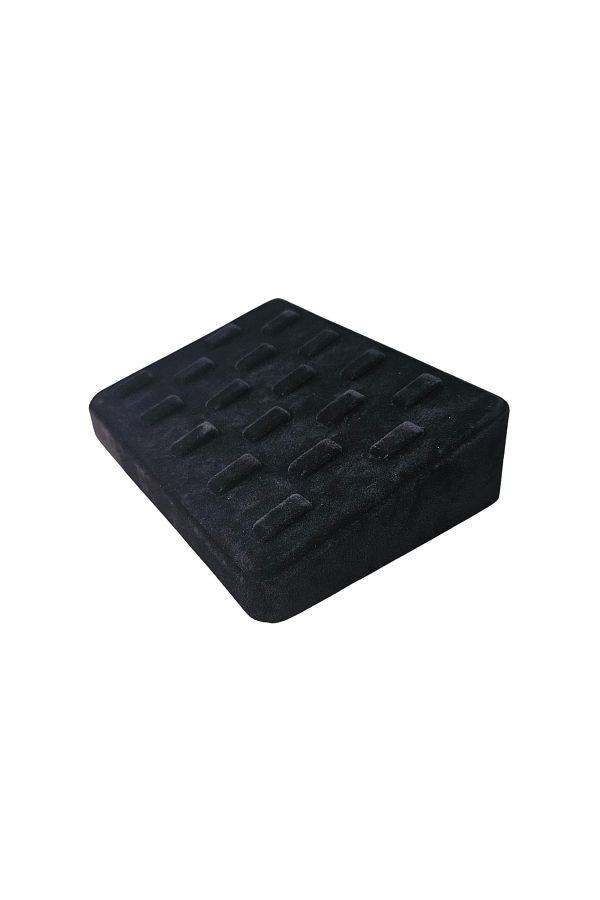 ÖZER KUTU-Suede Ring with 18 Tabs and Tab - Rectangular Design 1