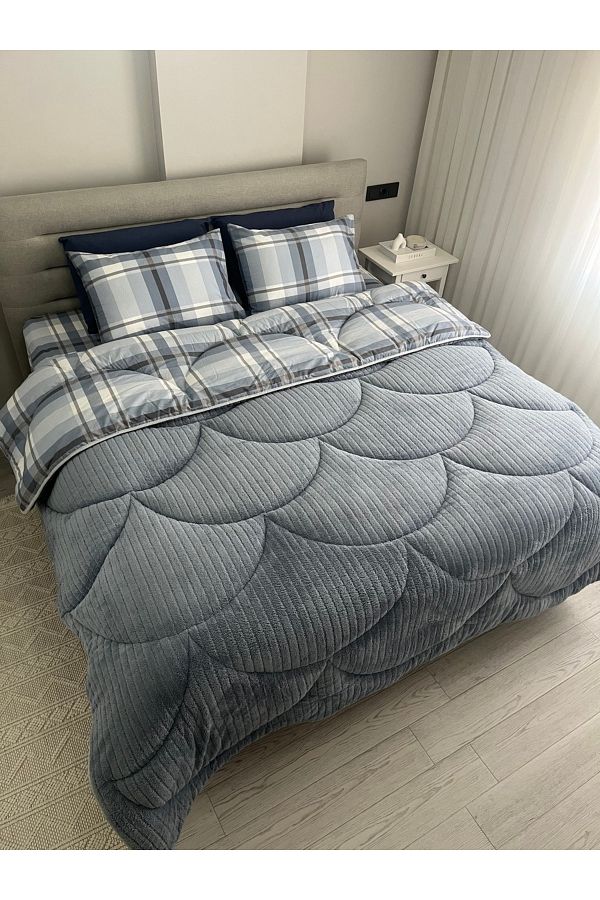 NANOSOFT-Welsoft Dreamtek Single Sleeping Set with Sheets (Plaid) 1