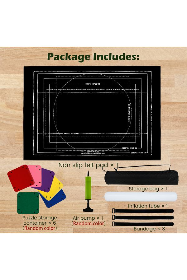 Choice-Puzzle Mat 13pcs Puzzle Mat Keeps Neat And Orderly With Non-slip Bottom Puzzle Auxiliary Line Felt P 1