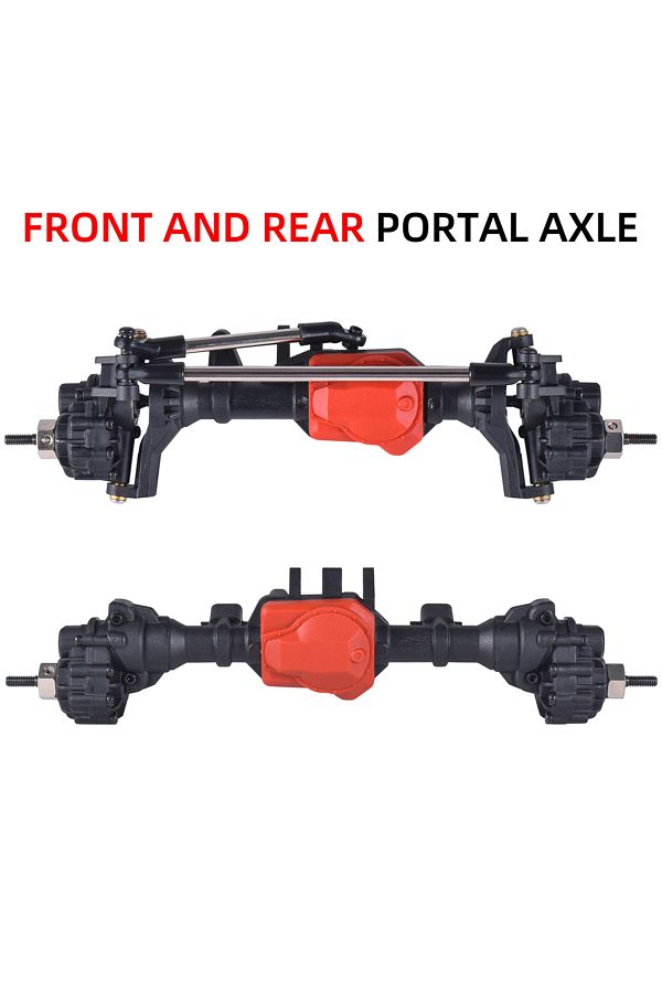 Choice-Front And Rear Axles Austarhobby Front And Rear Portal Axles For Rc Traxxas Trx4 1/10 Rock Crawler C 1