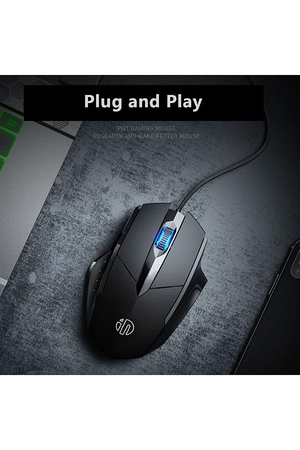 Choice-Black Inphic W1 Usb Computer Mouse, Silent Mouse 3 Button Wired Mouse, Office And Home Mouse, Ergono 1