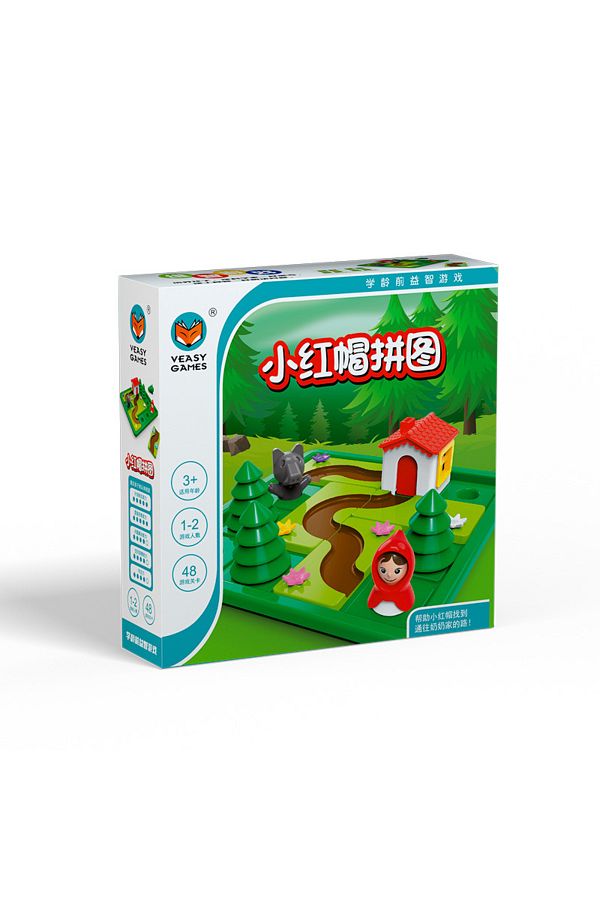 Choice-01 Little Red Riding Hood Smart Hide&seek Board Games With Solution Skill-building Puzzle Logic Game 1