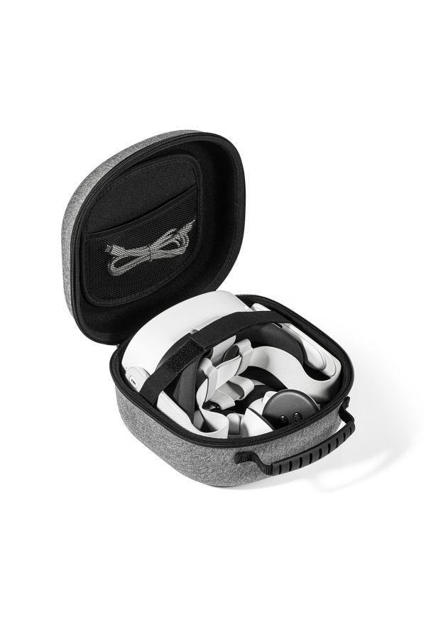 ERIKOLE-Grey Hard Carrying Case Compatible With Oculus Meta Quest 3s/quest 3/quest 2 Vr Headset And Touch Co 1