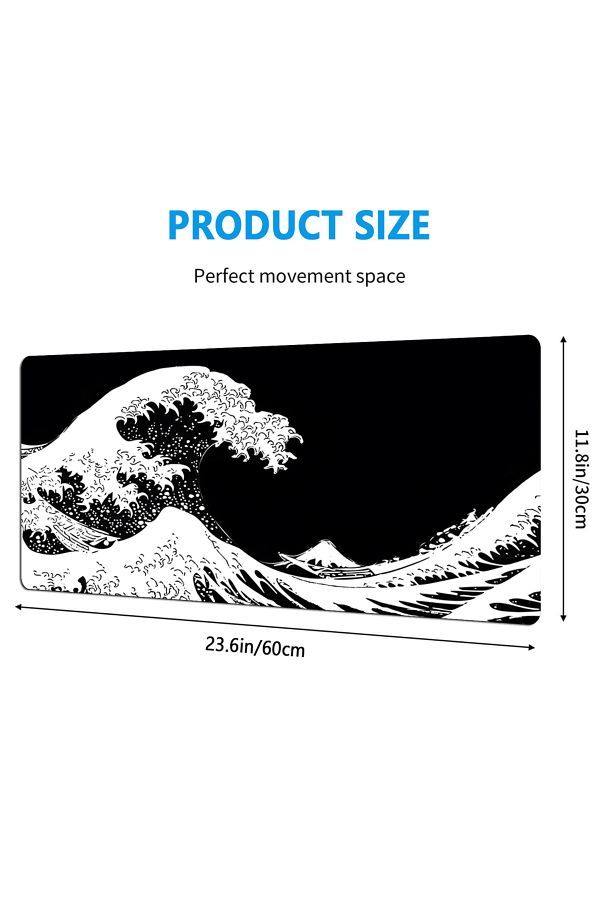 Choice-Waves-2 Mouse Pad Desk Pad Mouse Mat Desk Matcomputer Keyboard Desk Mat Desk Pad With Non-slip Base 1