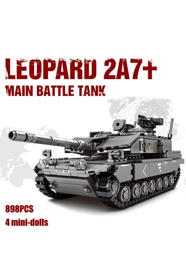 Choice-Without Box Military Ww2 Mbt Army Main Battle Tank Challenger Leopard 2a7 Soldiers Figures Building 1