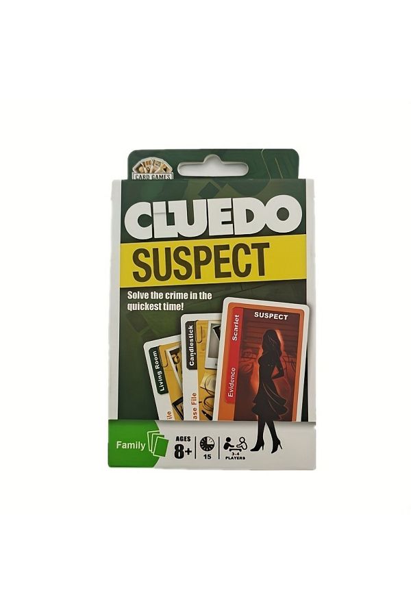 smvp-Green 1pc "cluedo" Fun Strategy Card Game, Party Board Games, Multiplayer Interactive Game Family Ga 1