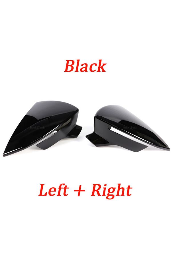 Choice-Gloss Black Side Mirror Caps Carbon Fiber For Seat Leon Mk3 5f St Fr Cupra Ibiza Mk5 Arona Kj7 2017- 1