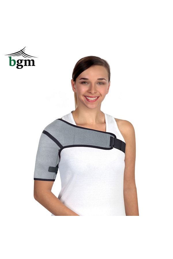 bgm-High Quality Gray Shoulder Rest - with Fixing Strap, Standard Broken Out 1