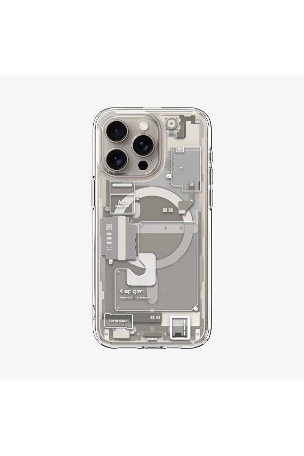 Spigen-Natural Titanium Case for iPhone 15 Pro Max - Magsafe, Ultra Hybrid Zero One - Acs07211 1