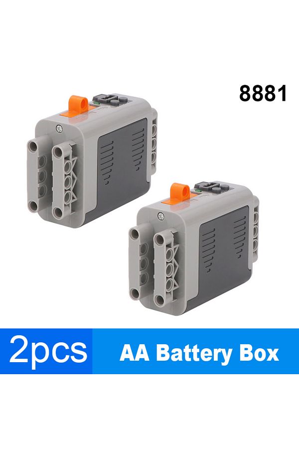 Choice-2pcs 8881 Aa Battery Box Case Moc Technology Pf Blocks Power Functions For Robot Car Compatible Lego 1