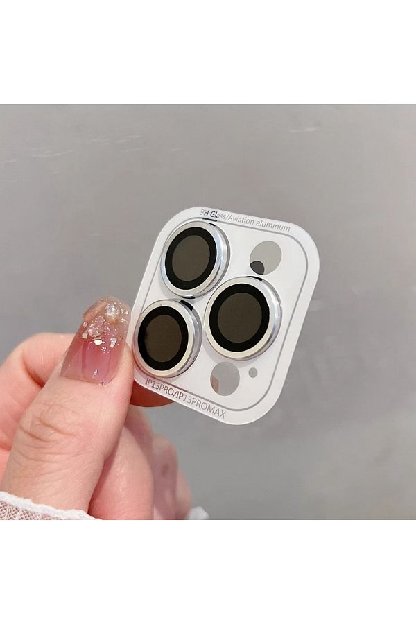 Choice-Tempered Glass 15pro 15promax(3pcs Silver Full Cover Camera Lens Protection For Iphone 15 Plus 12 13 1