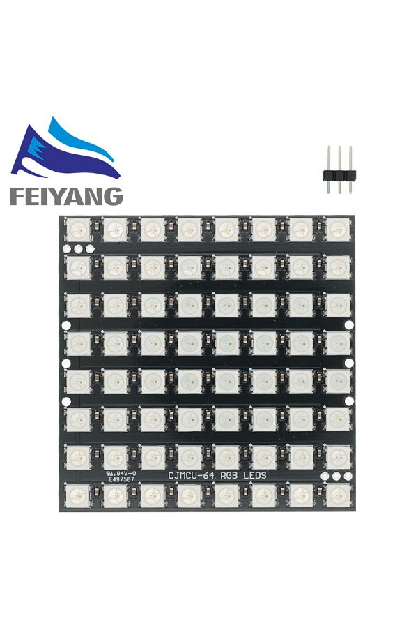 Choice-Matrix 8x8 64 DIY GyverLamp WS2812B LED Digital Flexible Individually Addressable Panel Pixel Lig... 1