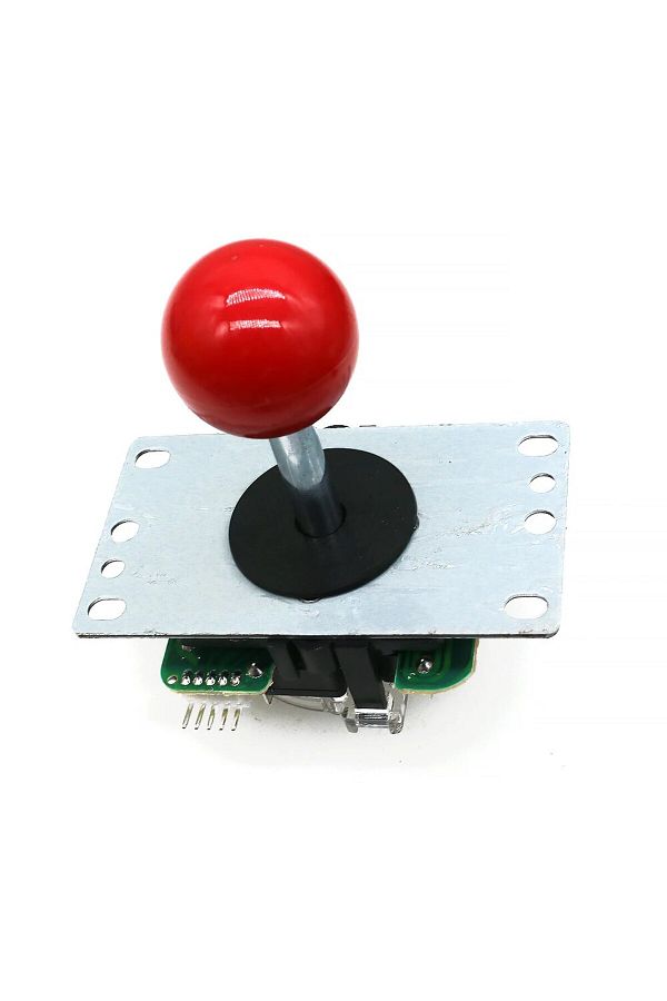 Choice-Red Copy Sanwa Joystick With 5 Pin Connector 8 Way Classic Square Restrictor Arcade Game Machine Sti 1