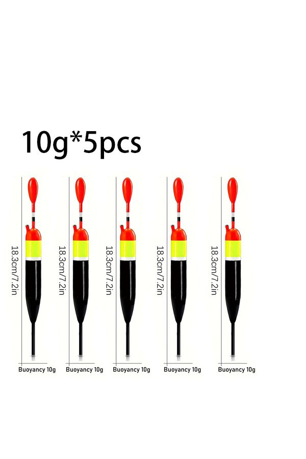 Choice-10g-5pcs 5pcs Fishing Slip Bobber Float Kit, Bobber Stops And Drop Shot Weights For Fishing Crappie 1
