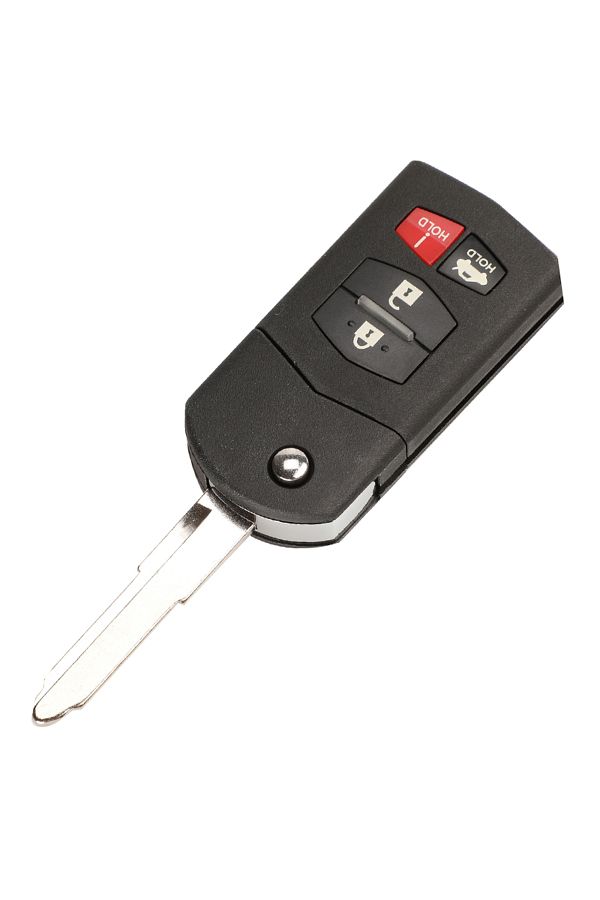 jingyuqin-4 Buttons 3/4 Button Filp Key Case Folding Fob Car Remote Key Shell For Mazda 3 5 6 Rx-8 M 1