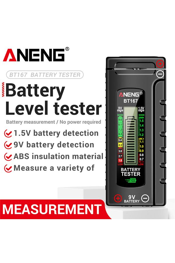 ANENG-Bt167 Battery Level Detector Multifunctional Quickly Measure Battery Level Abs Plastic Prec... 1