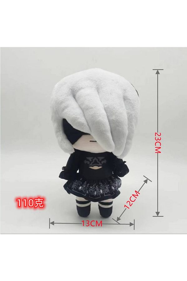 Choice-23cm Girl Nier:automata 2b Plush Doll Anime Game Movie Model Dolls Cartoon Stuffed Toys Children Toy 1