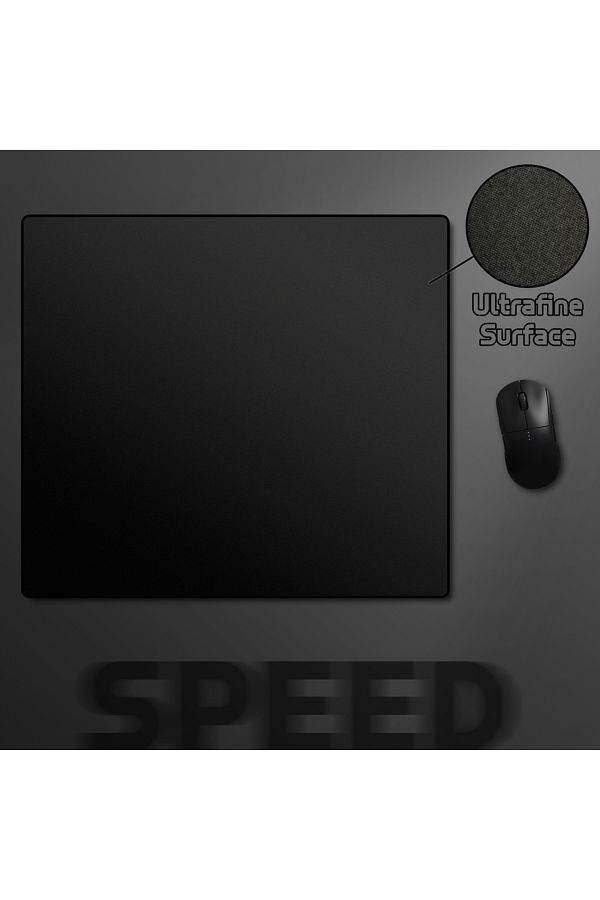 Choice-45x40x0.4cm Black Speed Mouse Pad Pure Color High Elastic Non-slip Bottom Gaming Mouse Mat Game Prem 1