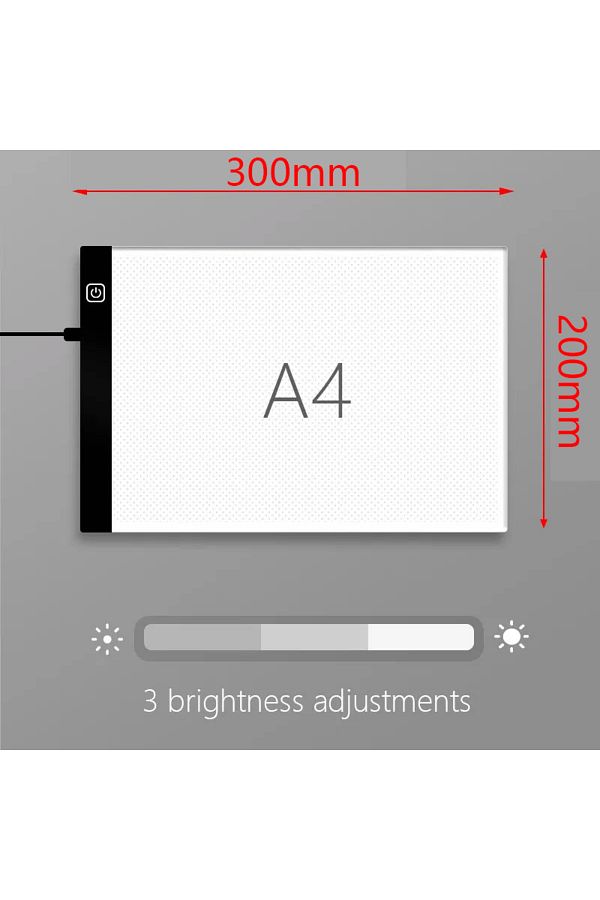 Choice-A4-2 A4/a5 Led Drawing Copying Table Children Drawing Board Transparent Copying Table 3 Level Adjust 1