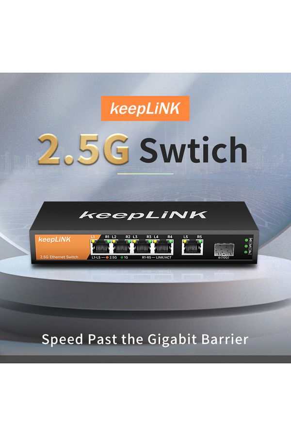 Choice-Switch With Eu Plug 5-port Multi-gigabit 2.5gbps Unmanaged Plug And Play Network Ethernet 2.5g Swit 1