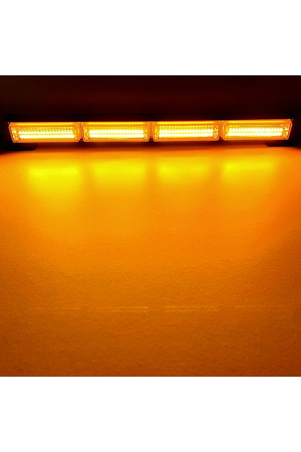 Choice-Yellow Cob Police Signal Light Led Traffic Adviser Car Emergency Warning Strobe Lights Bar Yellow Re 1