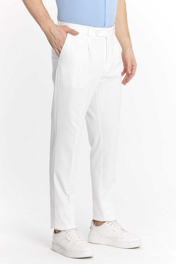 Savira-Men's Slimfit Knitted Cotton Trousers - Single Ball, New Season 1
