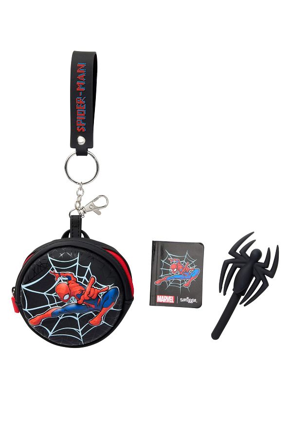 SMIGGLE-Spider Man Keychain with Small Pen and Notebook 1
