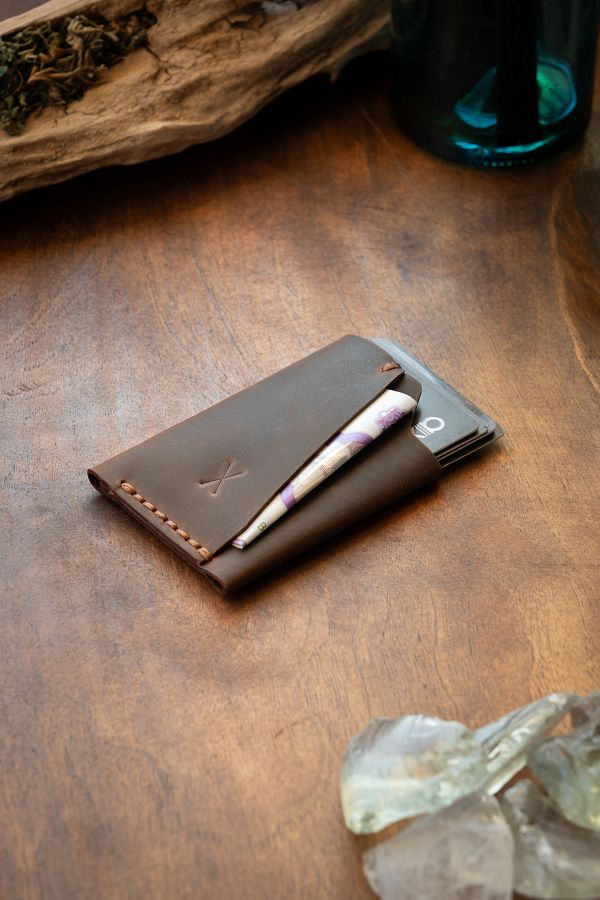 minimal X design-Minimal X Urban Card Holder - Real Leather Handmade - Minimal, Stylish, Practical 1