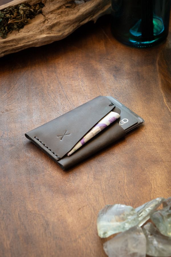 minimal X design-Minimal X Urban Card Holder - Real Leather Handmade - Minimal, Stylish, Practical 1