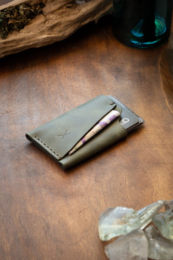 minimal X design-Minimal X Urban Card Holder - Real Leather Handmade - Minimal, Stylish, Practical 1