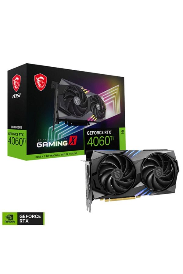 MSI-Geforce Rtx 4060 Ti Gaming X 8g Gddr6 128bit Dx12 Dlss 3 Gaming Graphics Card 1