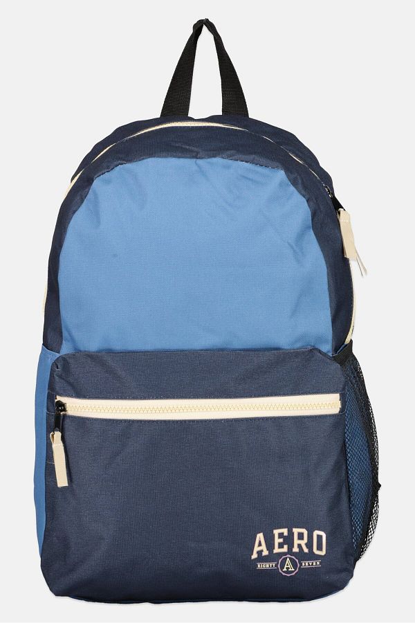 Aeropostale-Women Brand Logo Backpack 28 L x 42 H x 12 W cm, Navy Combo 1