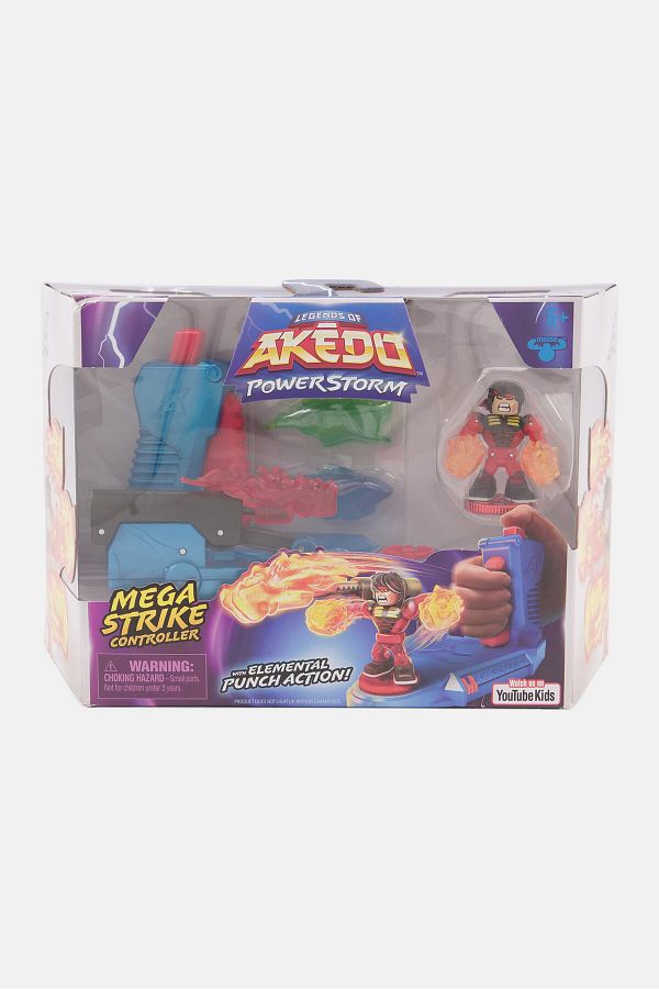 Legends of Akedo-Powerstorm Mega Strike Controller With Elemental Punch Action, Blue 1
