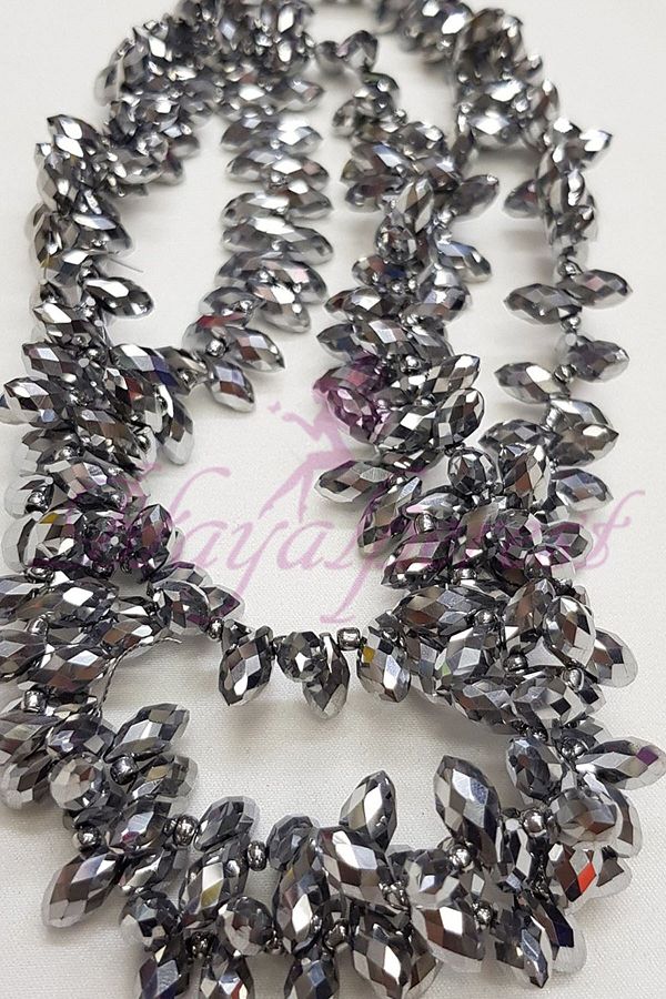 Hayalperest boncuk-Silver Array Drop Crystal 1