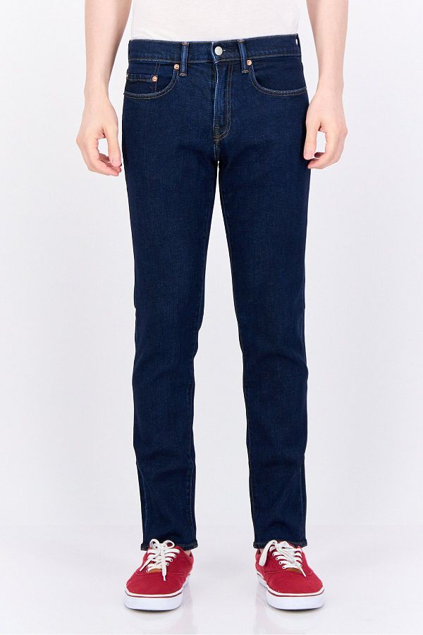 GAP-Men Slim Fit Plain Stretchable Jeans, Dark Blue 1