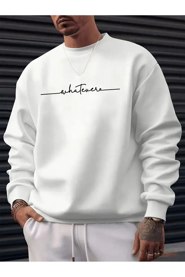 FULL TOLERANCE-Writing Printed Oversize Sweatshirt 1
