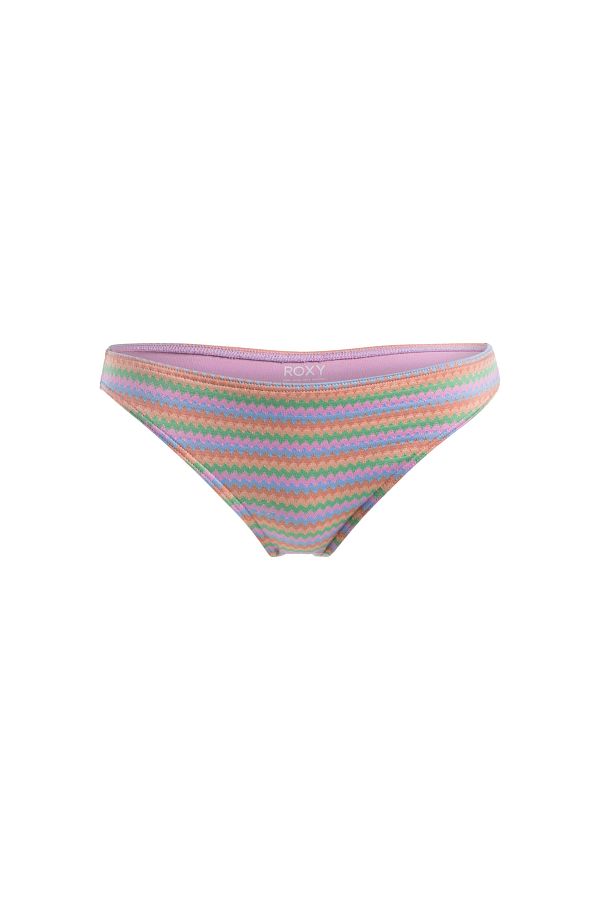 Roxy-Bikinihose für Damen – gewellte Streifen, moderate Hose 1