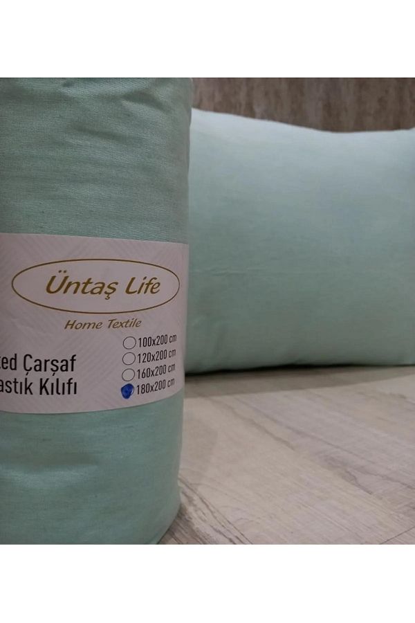 üntaş-Life Single Yellow Fitted Sheet +1 Pillowcase 1
