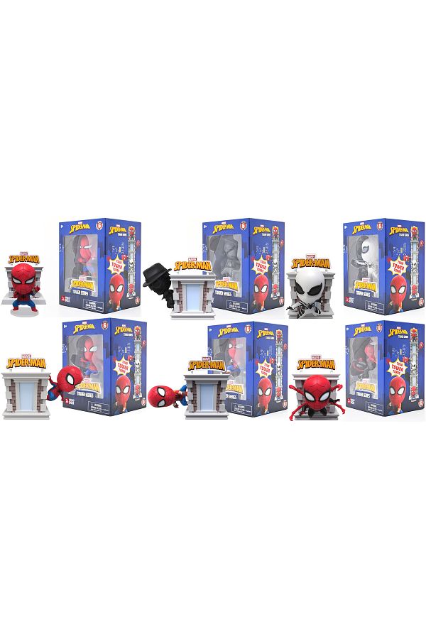 Marvel-Spiderman Tower Series with Window Box, Assorted 1 Piece (Style & Color May Vary) 1