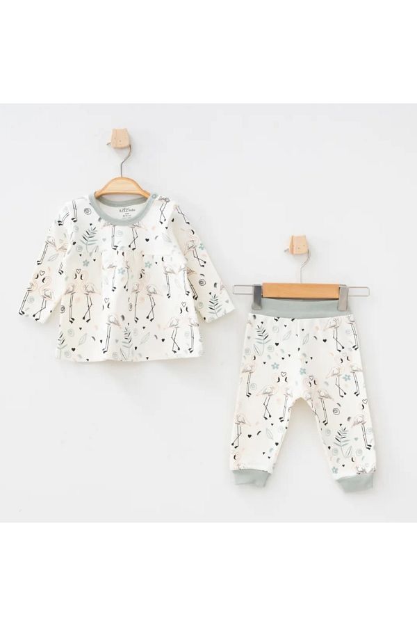Aziz Bebe-Flamingo 2 Piece Girl Set 1