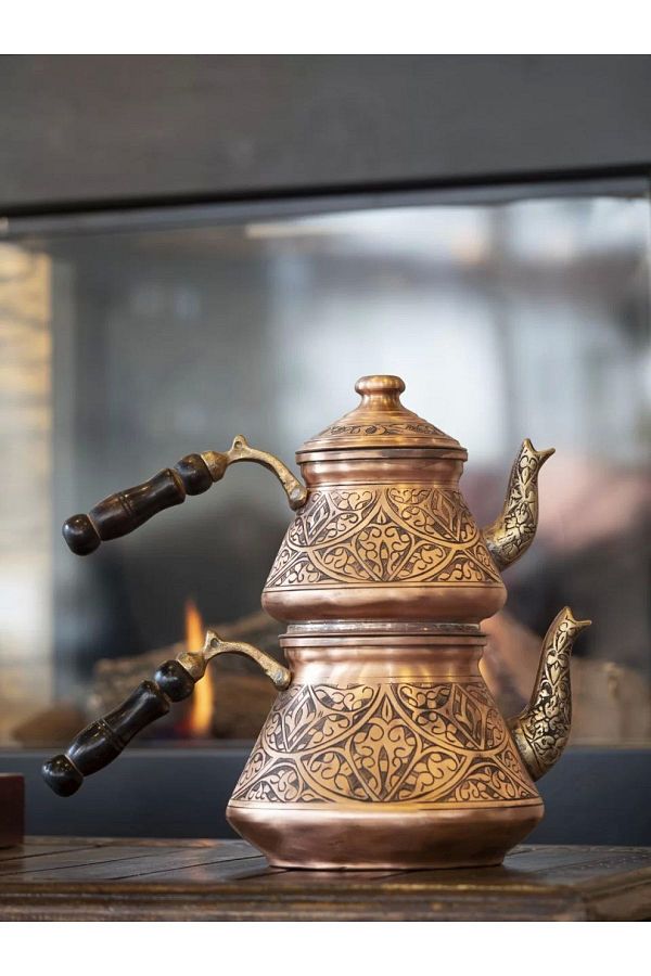 Bakır Concept-Matte Copper Colored - Teapot and Heavy Processed Copper 1