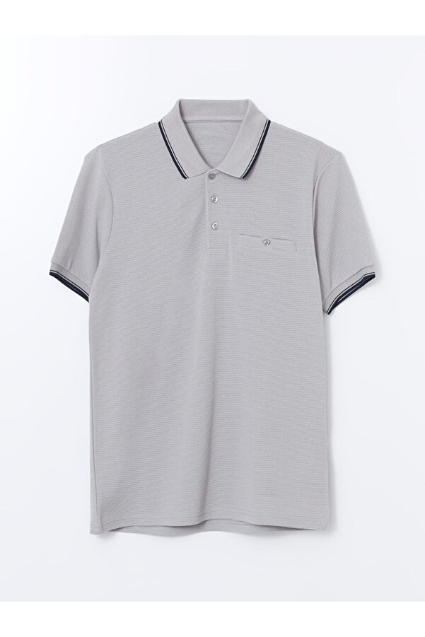 LC Waikiki Lcwaikiki Classic Polo Neck Short Sleeve Men's Textured