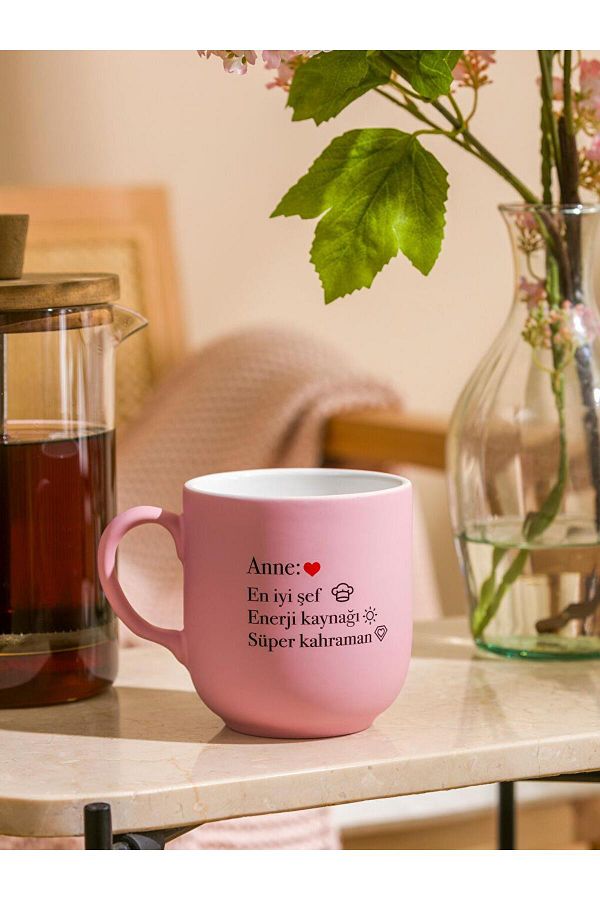 LC Waikiki-LCW HOME Printed Ceramic Mug 365 Ml 1