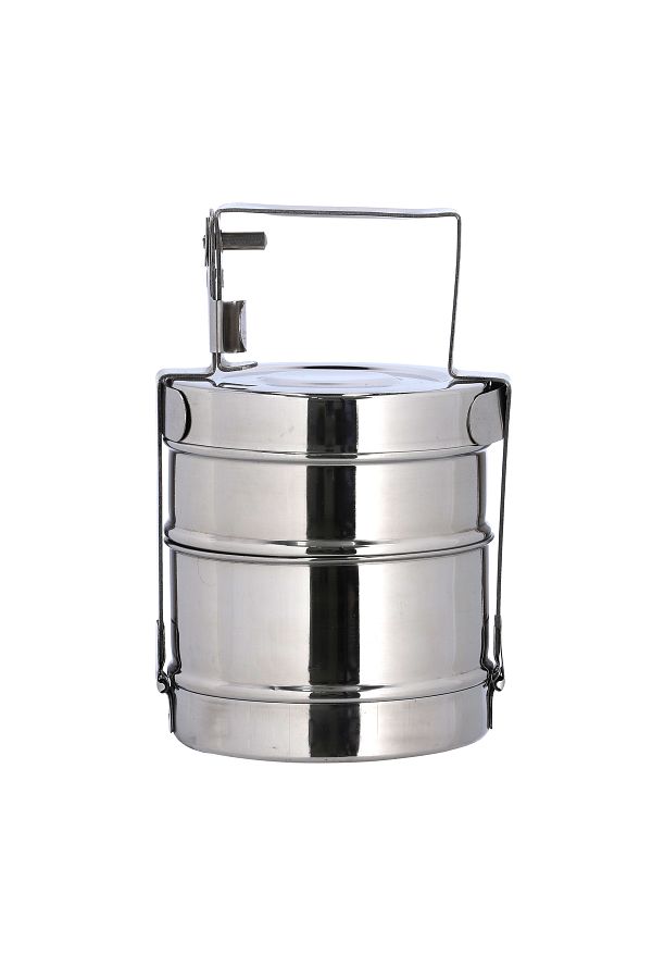 DELCASA-طبقتين من الفولاذ من Bombay Tiffin، متينة وقوية، DC1985 1