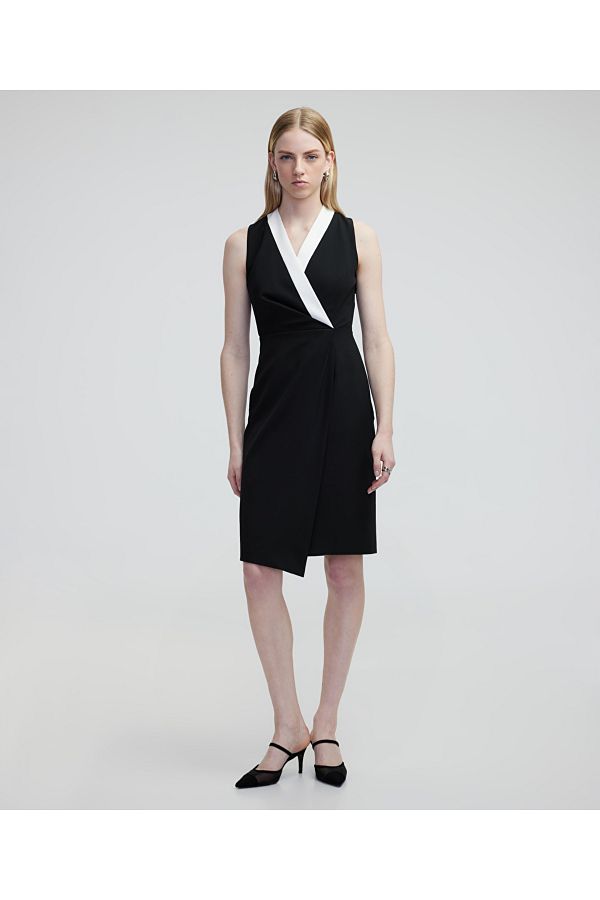 MISS IPEKYOL-Farbblock-Bleistiftkleid 1