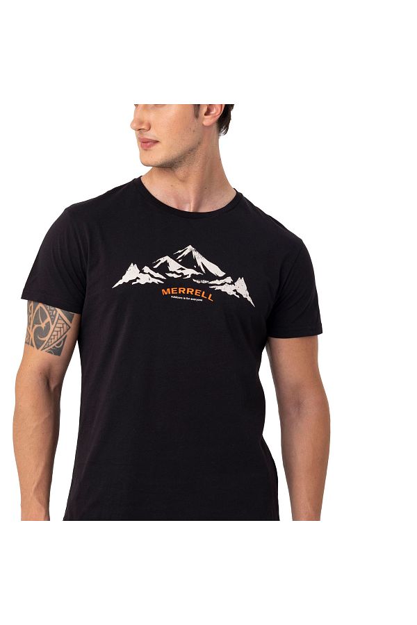Merrell-Ανδρικό μαύρο μπλουζάκι Taurus 1